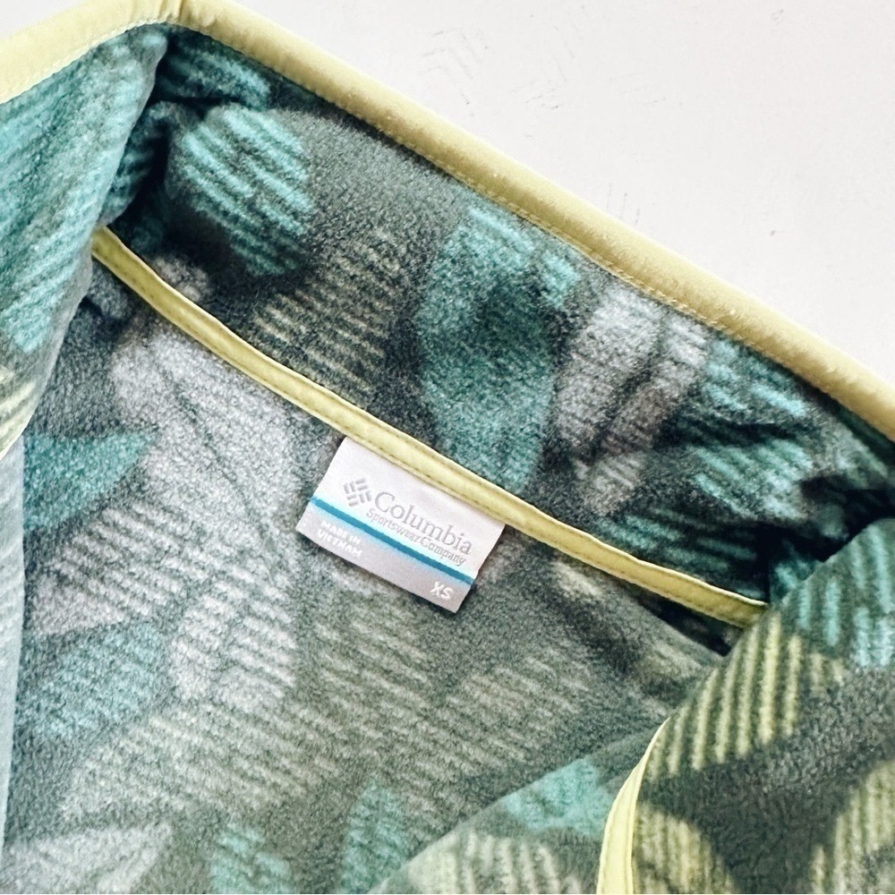 Columbia Fleece Top Green Long Sleeve - Picture 4 of 4